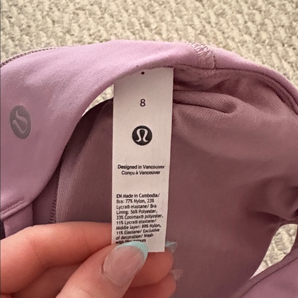 Pink lululemon bra - Picture 3 of 3